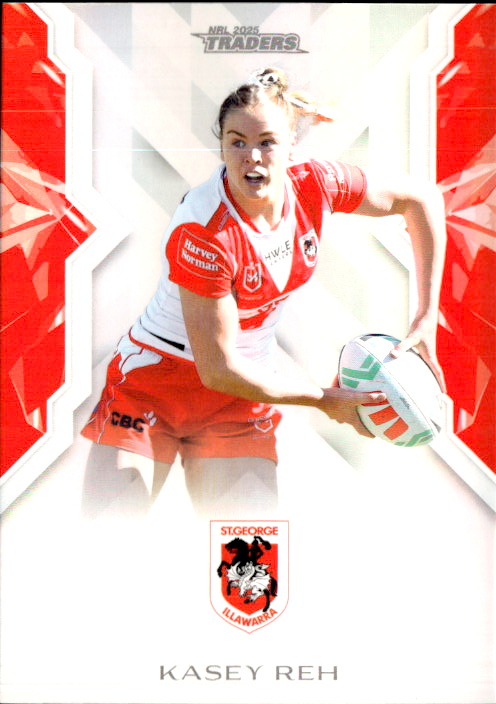Kasey Reh Dragons NRL Women 2025 NRL Traders Trading Card W 56/70