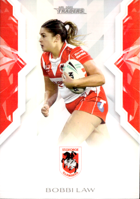 Bobbi Law Dragons NRL Women 2025 NRL Traders Trading Card W 54/70