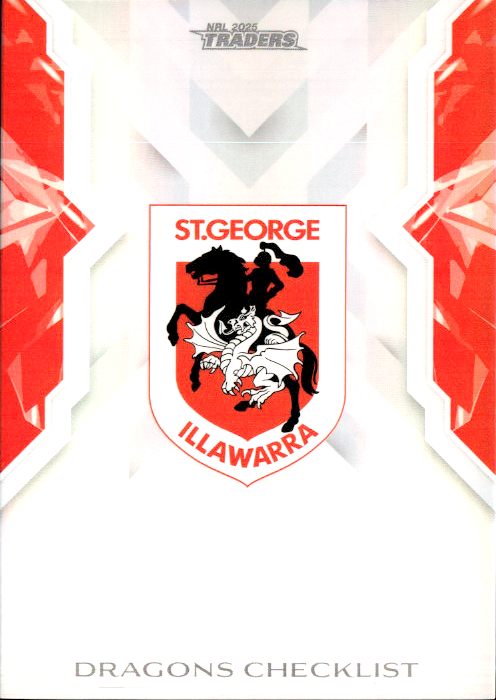 Dragons Checklist  NRL Women 2025 NRL Traders Trading Card W 50/70