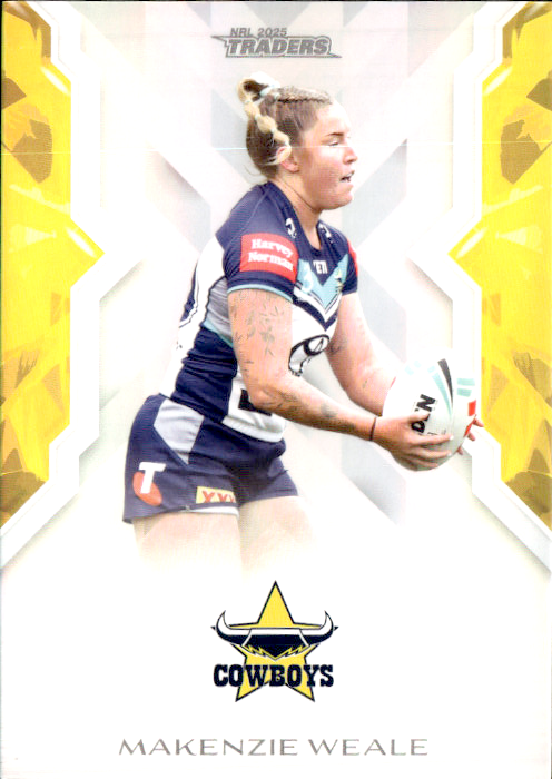 Makenzie Weale Cowboys NRL Women 2025 NRL Traders Trading Card W 41/70