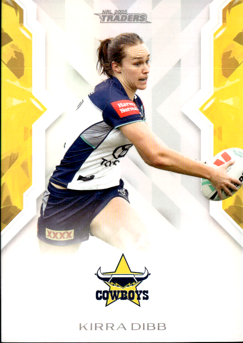 Kirra Dibb Cowboys NRL Women 2025 NRL Traders Trading Card W 37/70