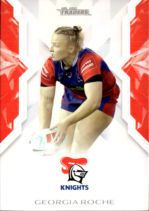 Georgia Roche Knights NRL Women 2025 NRL Traders Trading Card W 32/70