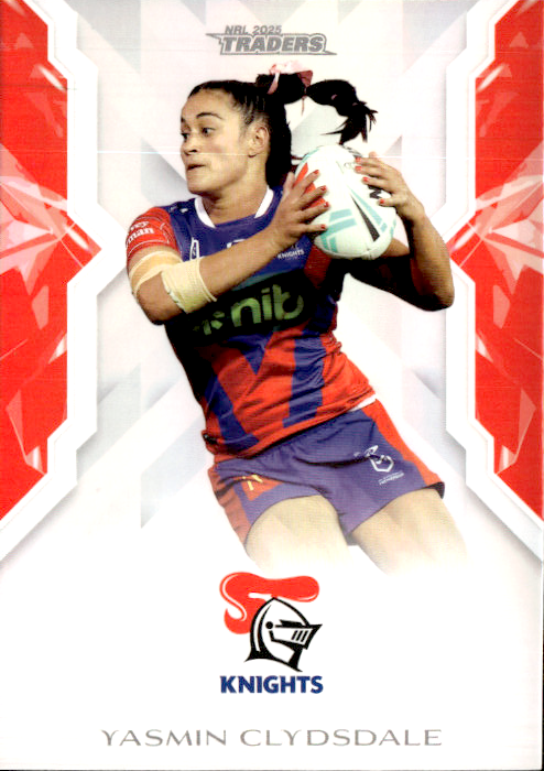 Yasmin Clydsdale Knights NRL Women 2025 NRL Traders Trading Card W 30/70