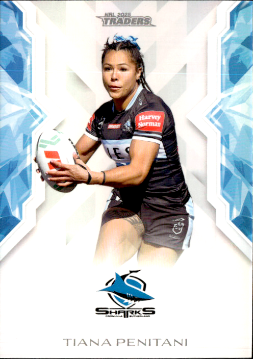 Tiana Penitani Sharks NRL Women 2025 NRL Traders Trading Card W 19/70