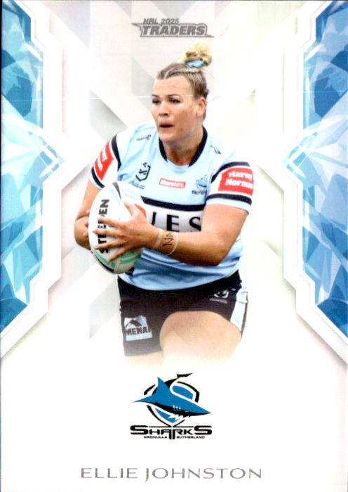 Ellie Johnston Sharks NRL Women 2025 NRL Traders Trading Card W 18/70