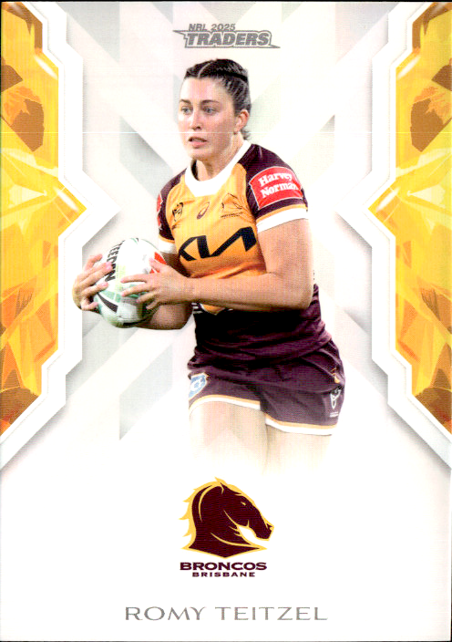 Romy Teitzel Broncos NRL Women 2025 NRL Traders Trading Card W 06/70
