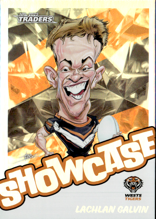 Lachlan Galvin West Tigers Showcase 2025 NRL Traders Trading Card S 18/18