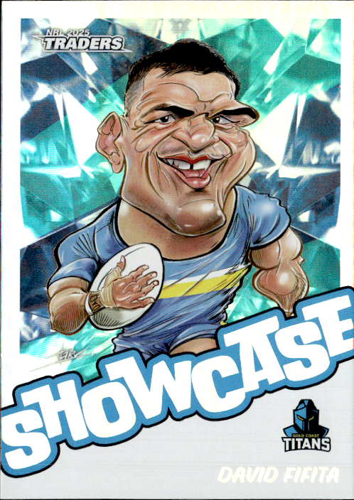 David Fafita Titans Showcase 2025 NRL Traders Trading Card S 07/18