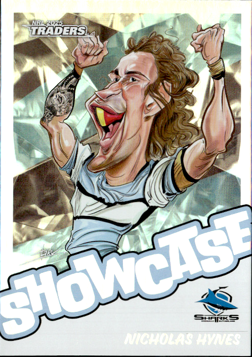 Nicholas Hynes Sharks Showcase 2025 NRL Traders Trading Card S05/18