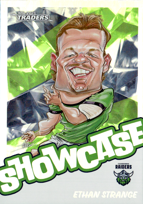 Ethan Strange Raiders Showcase 2025 NRL Traders Trading Card S 03/18