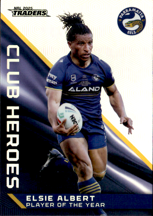 Elsie Albert Eels Club Heroes 2025 NRL Traders Trading Card CH 29/44