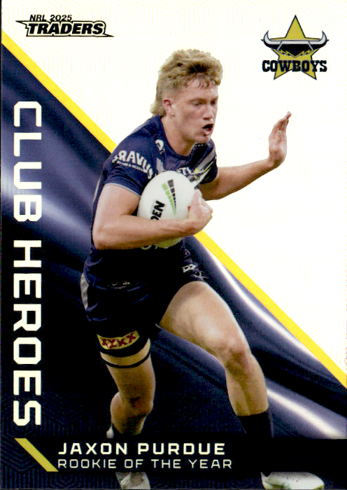 Jaxon Purdue Cowboys Club Heroes 2025 NRL Traders Trading Card CH 25/44