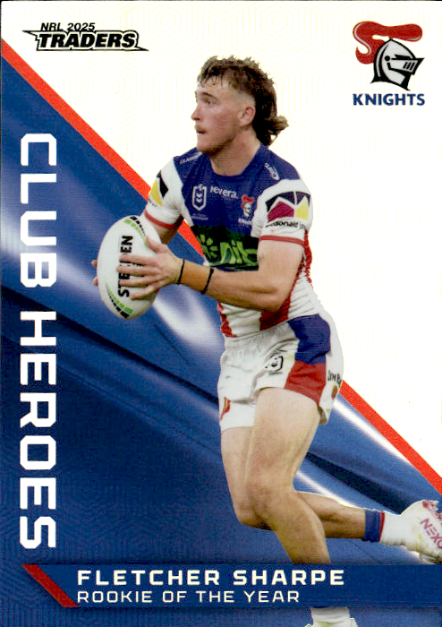 Fletcher Sharpe Knights Club Heroes 2025 NRL Traders Trading Card CH 22/44