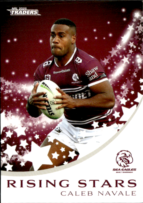 Caleb Navale Sea Eagles Rising Stars 2025 NRL Traders Trading Card RS 21/51