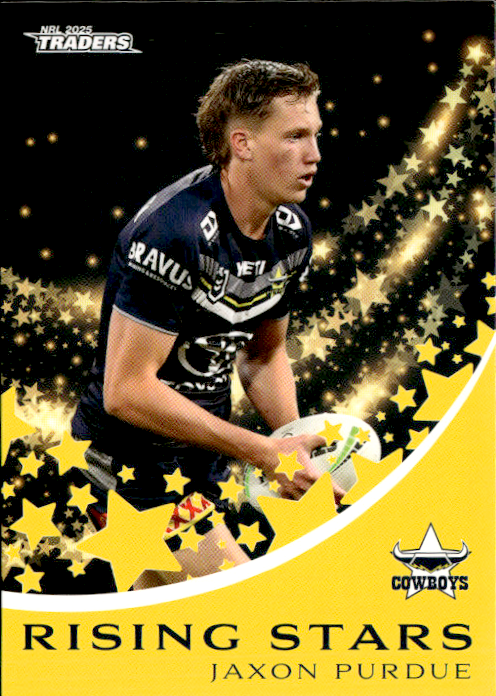 Jaxon Purdue Cowboys Rising Stars 2025 NRL Traders Trading Card RS 29/51