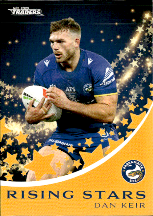 Dan Keir Eels Rising Stars 2025 NRL Traders Trading Card RS 32/51