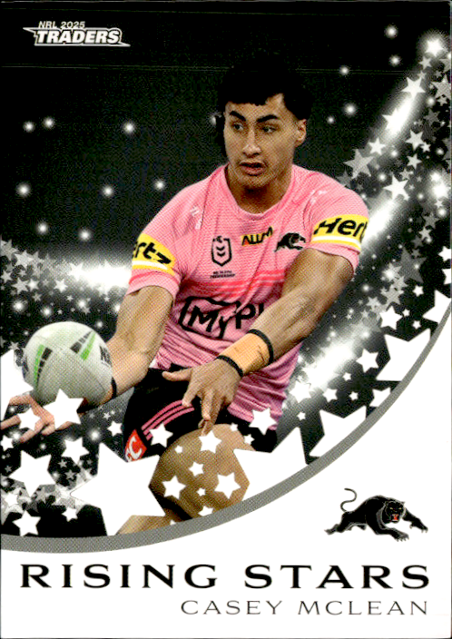 Casey McLean Panthers Rising Stars 2025 NRL Traders Trading Card RS 34/51