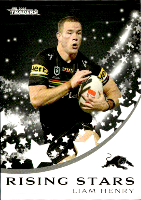 Liam Henry Panthers Rising Stars 2025 NRL Traders Trading Card RS 35/51