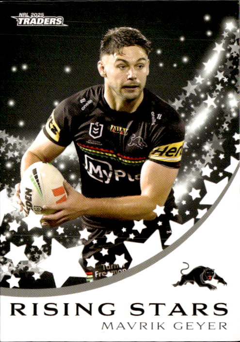 Mavrik Geyer Panthers Rising Stars 2025 NRL Traders Trading Card RS 36/51