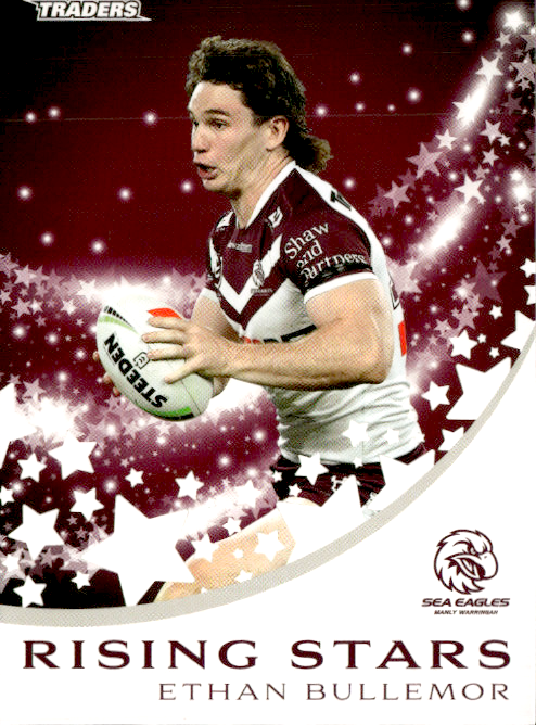 Ethan Bullemor Sea Eagles Rising Stars 2025 NRL Traders Trading Card RS 19/51