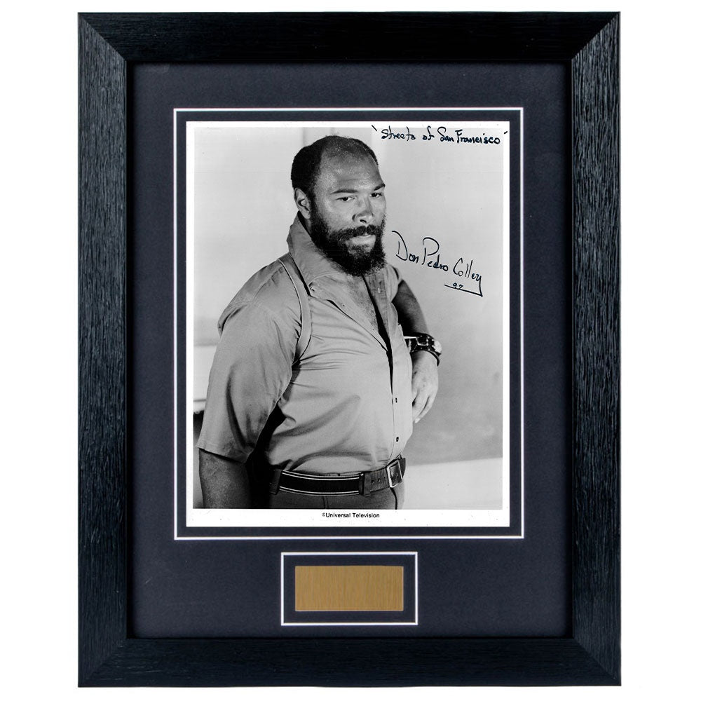 Don Pedro Colley Personally Signed The Streets of San Francisco 8 x 10 Photograph Framed