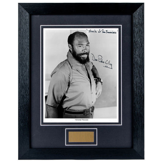 Don Pedro Colley Personally Signed The Streets of San Francisco 8 x 10 Photograph Framed