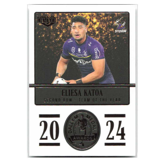 Eliesa Katoa 2024 Daly M Medal Storm DM13/36 2025 NRL Elite Trading Card