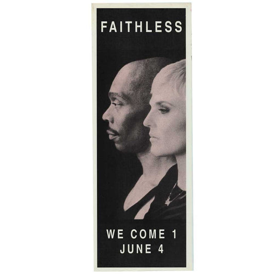 Faithless - We Come 1 Vintage Daybill Poster Unframed
