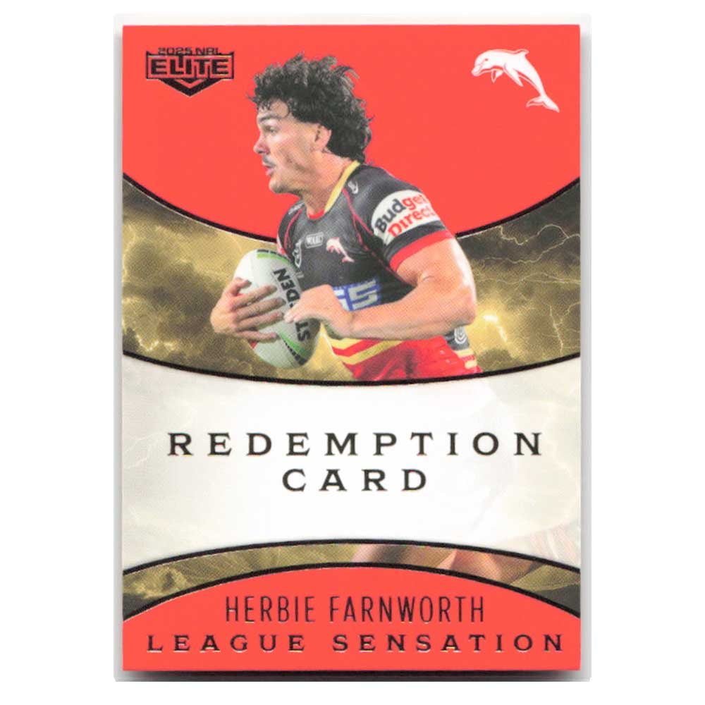 Herbie Farnworth League Sensation Team Signature Dolphins LST05/17 #10/24 2025 NRL Elite Trading Card
