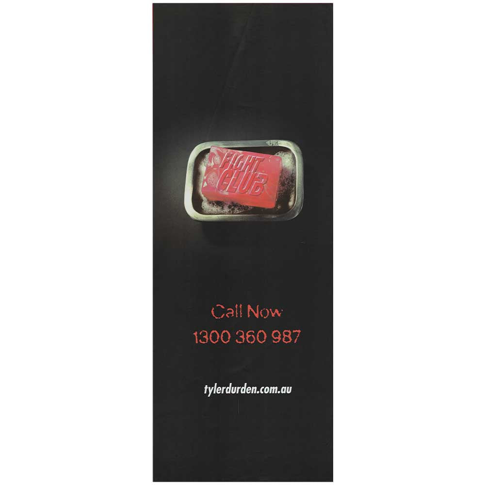 Fight Club - Call Now Promotional Vintage Daybill Poster Unframed