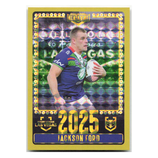 Jackson Ford 2025 Las Vegas Warriors V09/30 2025 NRL Elite Trading Card