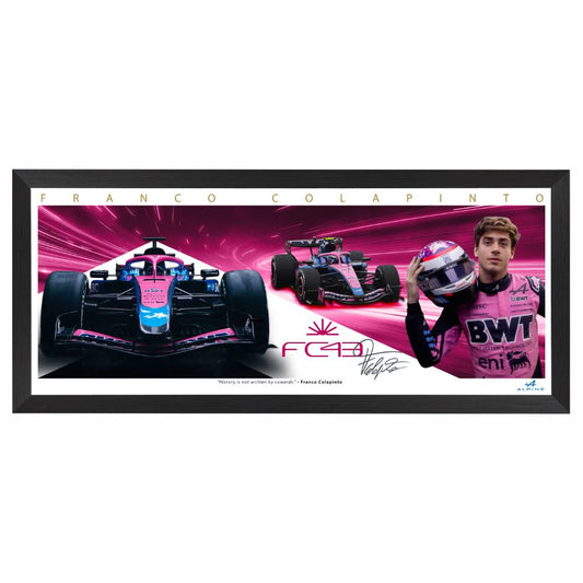Franco Colapinto 2026 Alpine F1 Mini Wings Framed Print