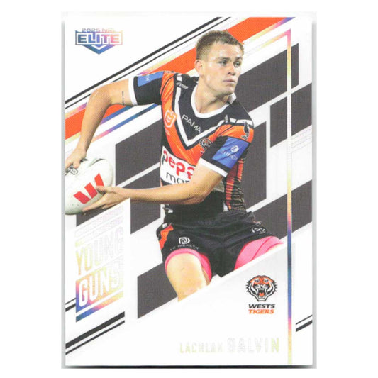 Lachlan Galvin Young Guns West Tigers YG33/34 #115/221 2025 NRL Elite Trading Card