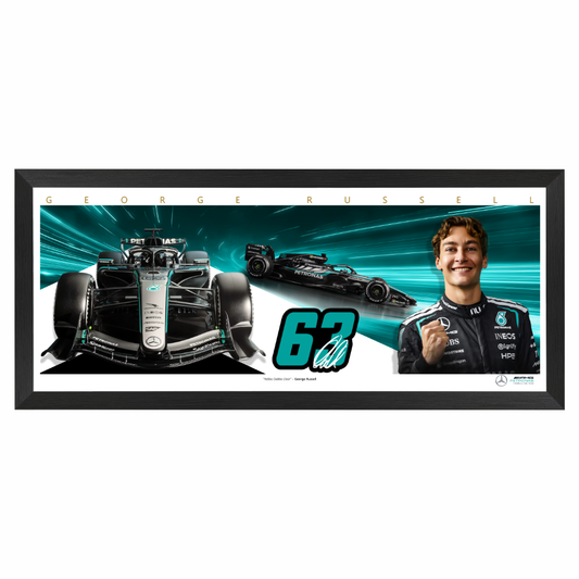 George Russell 2026 Mercedes F1 Mini Wings Framed Print