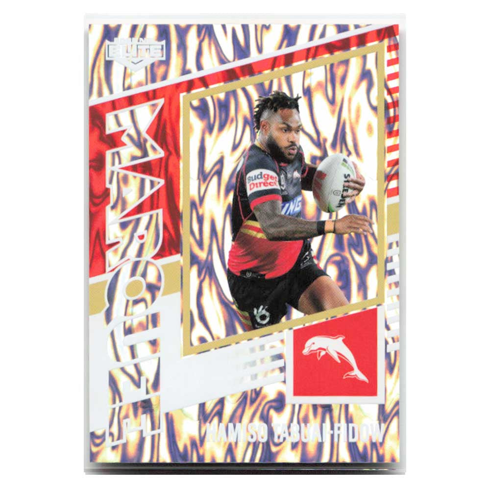Hamiso Tabuai-Fidow Marquee Dolphins M13/44 2025 NRL Elite Trading Card