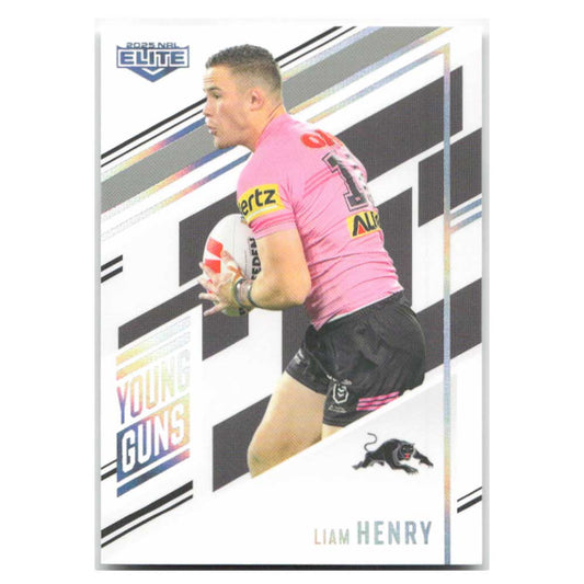 Liam Henry Young Guns Panthers YG23/34 #047/221 2025 NRL Elite Trading Card