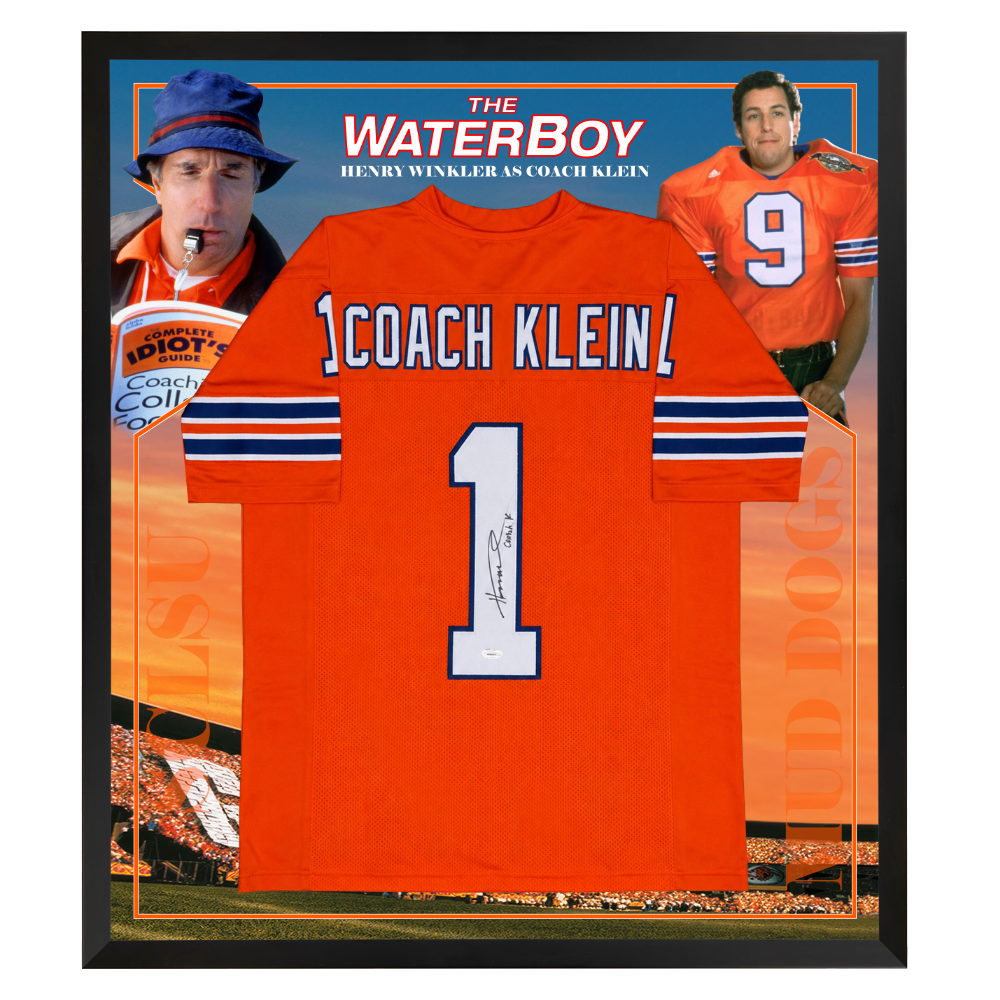 Henry Winkler Signed The Waterboy Coach Klein Framed Jersey