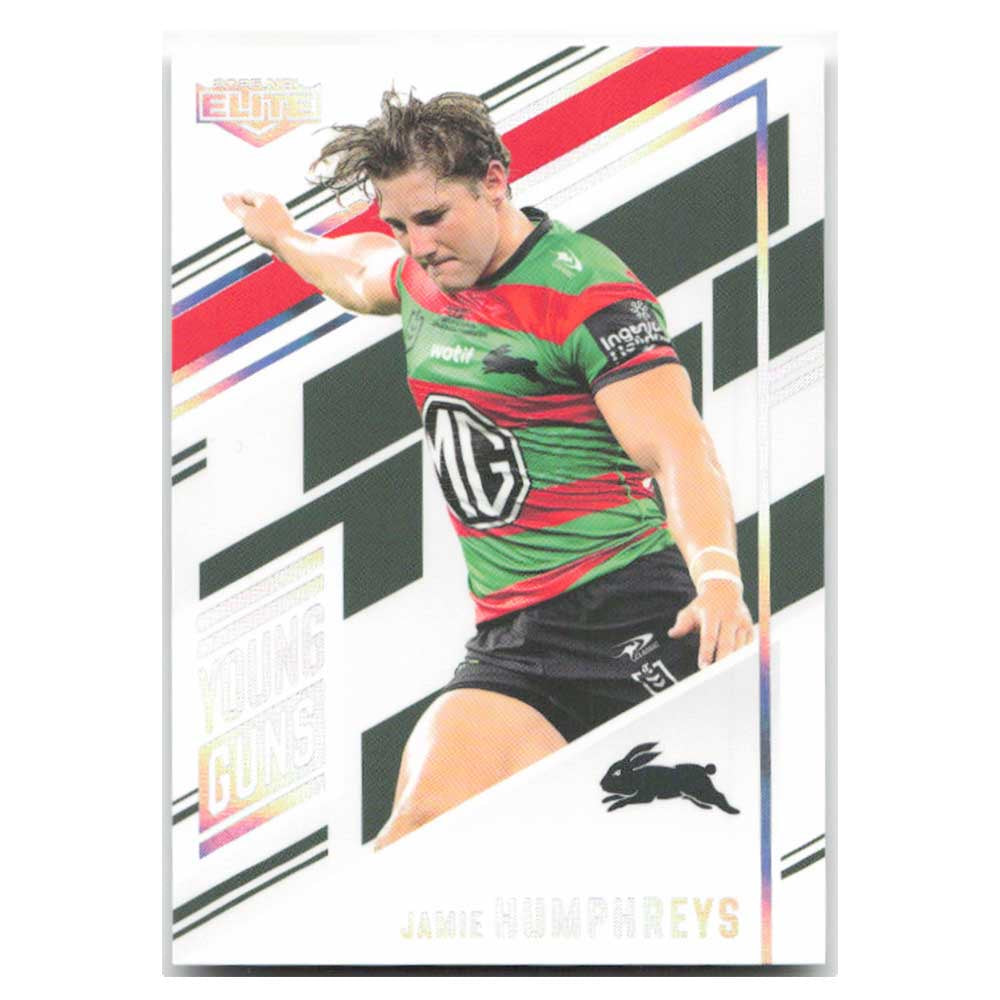 Jamie Humphreys Young Guns Rabbitohs YG26/34 #023/221 2025 NRL Elite Trading Card