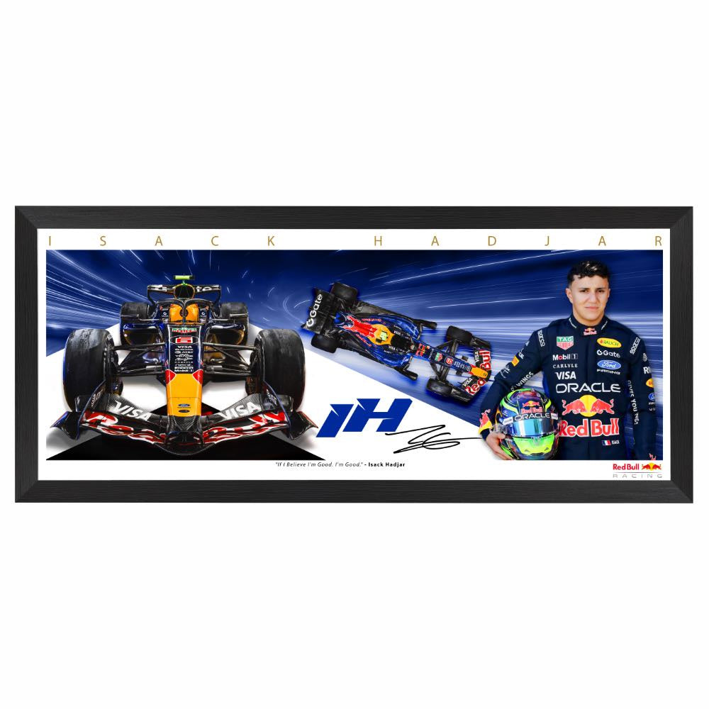 Isack Hadjar 2026 Red Bull Racing F1 Mini Wings Framed Print