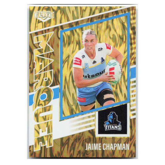 Jaime Chapman Marquee Gold Titans MG16/44 #13/93 2025 NRL Elite Trading Card