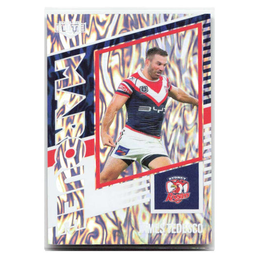 James Tedesco Marquee Roosters M38/44 2025 NRL Elite Trading Card