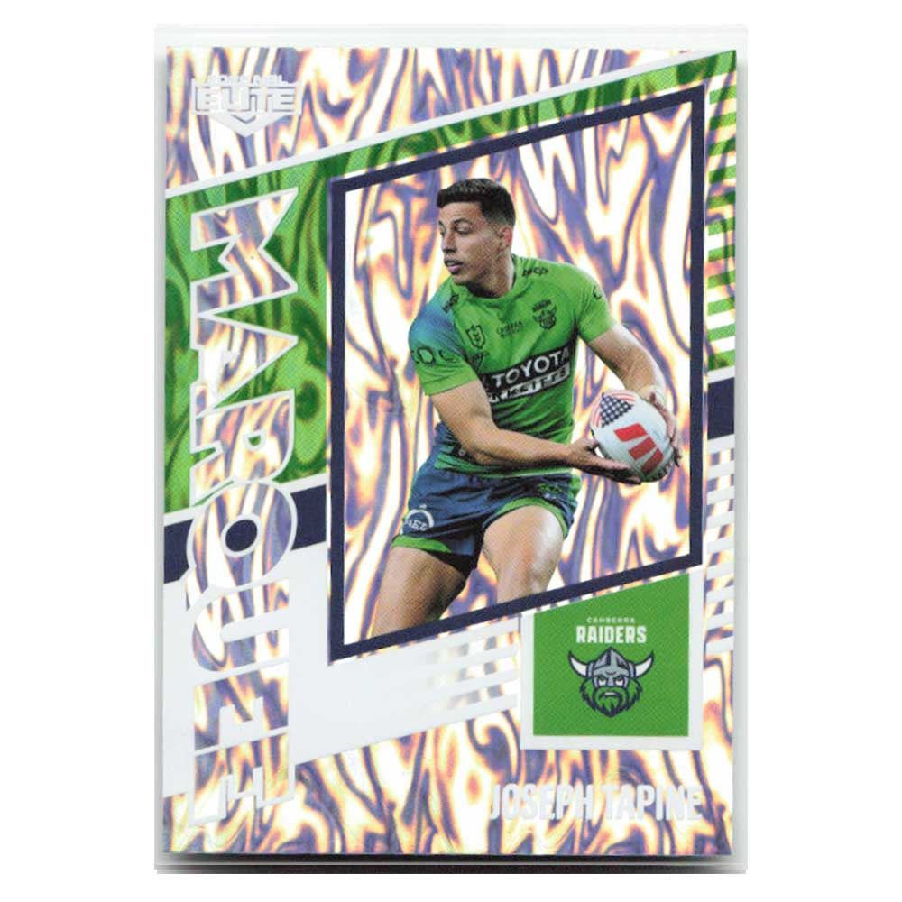 Joseph Tapine Marquee Raiders M05/44 2025 NRL Elite Trading Card