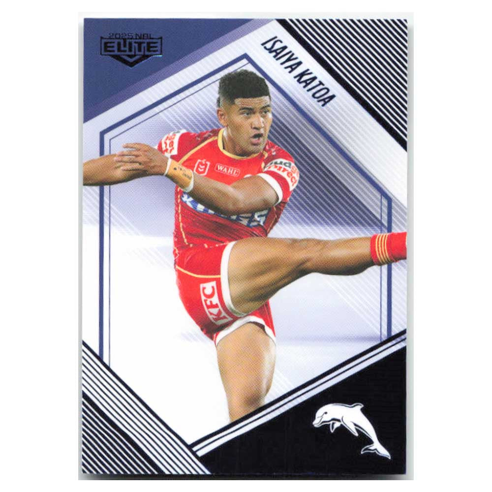 Isaiya Katoa Mojo Sapphire Dolphins MS 041 #27/27 2025 NRL Elite Trading Card