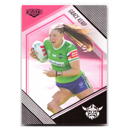Grace Kemp Pink Diamond Raiders PD10/60 #17/68 2025 NRL Elite Trading Card