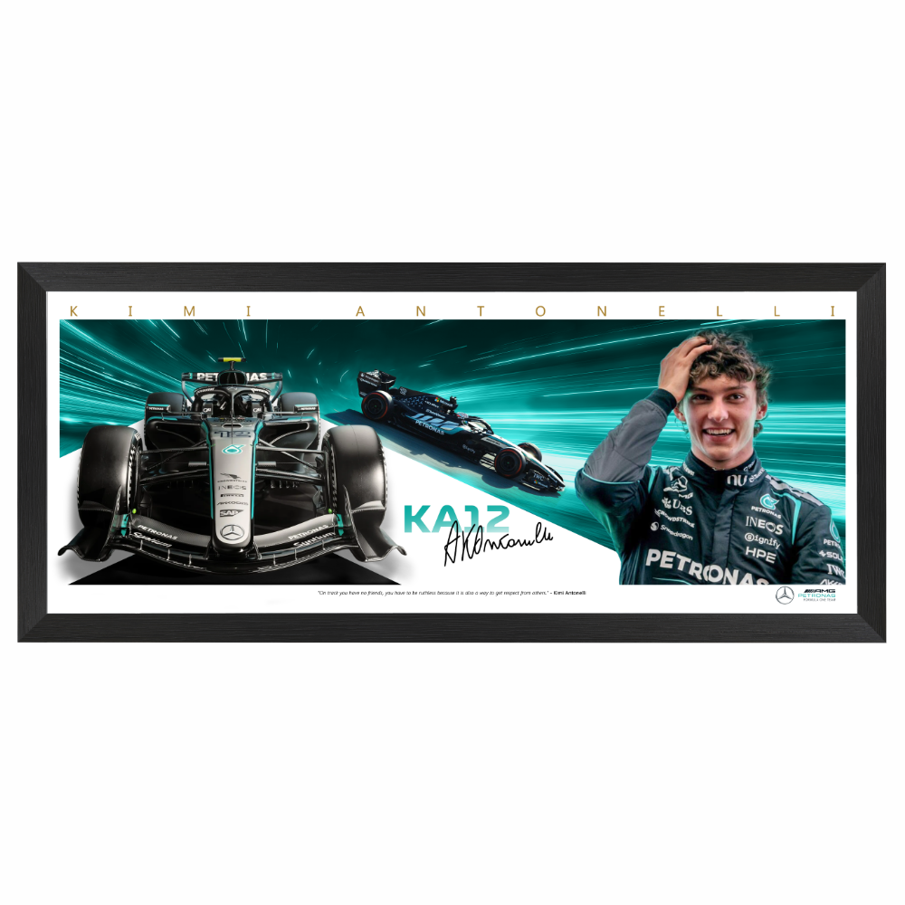Kimi Antonelli 2026 Mercedes F1 Mini Wings Framed Print