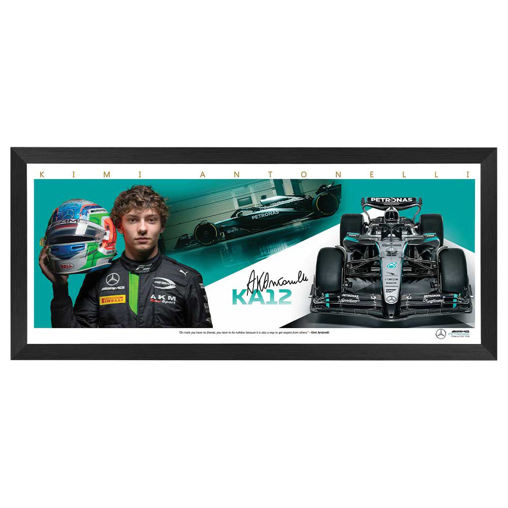 Formula 1 Kimi Antonelli Mercedes Mini Wings Framed
