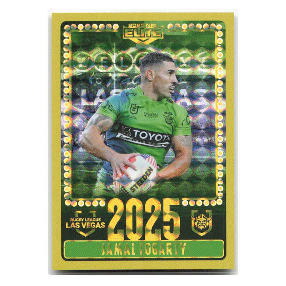 Jamal Fogarty 2025 Las Vegas Raiders V01/30 2025 NRL Elite Trading Card