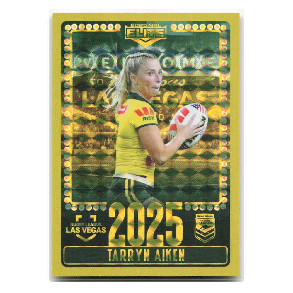 Tarryn Aiken 2025 Las Vegas Jillaroos V25/30 2025 NRL Elite Trading Card