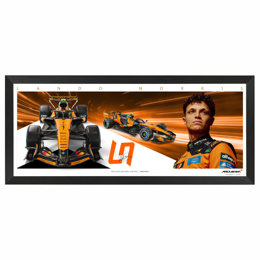 Lando Norris 2026 McLaren F1 Mini Wings Framed Print
