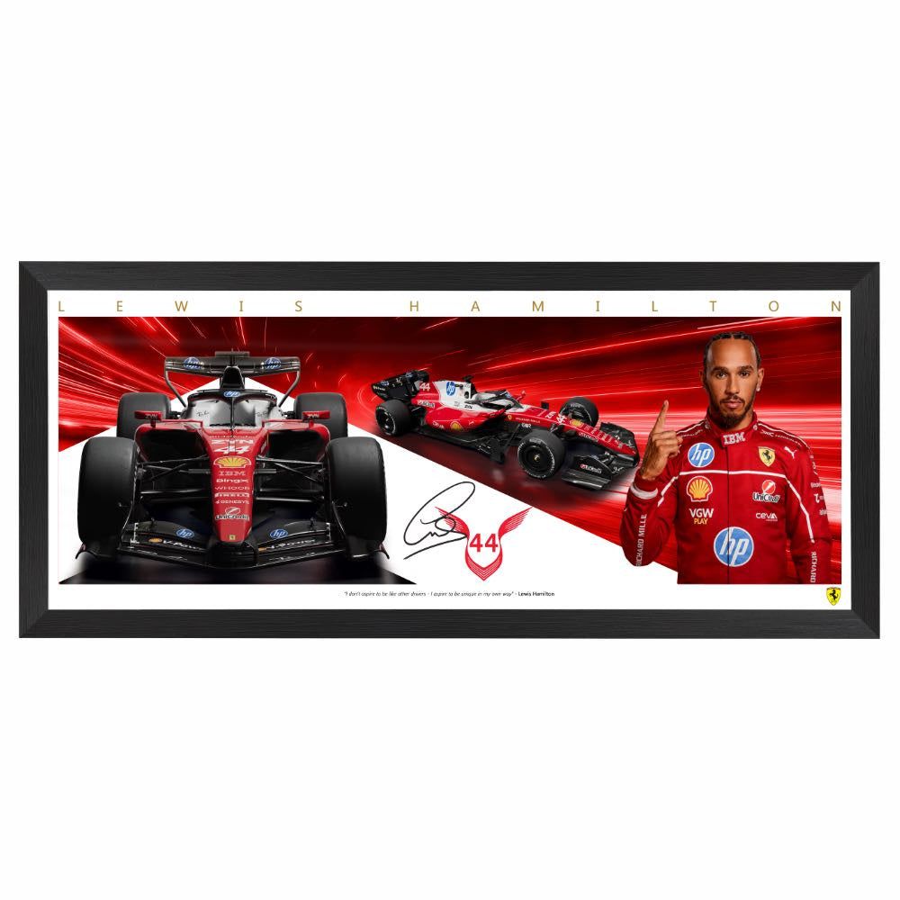 Lewis Hamilton 2026 Ferrari F1 Mini Wings Framed Print